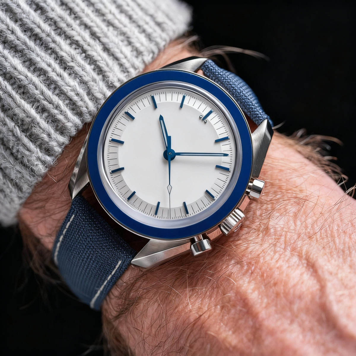 Reloj elegante en color plata