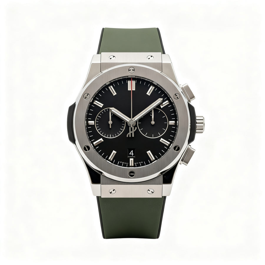 Reloj elegante para hombre color verde